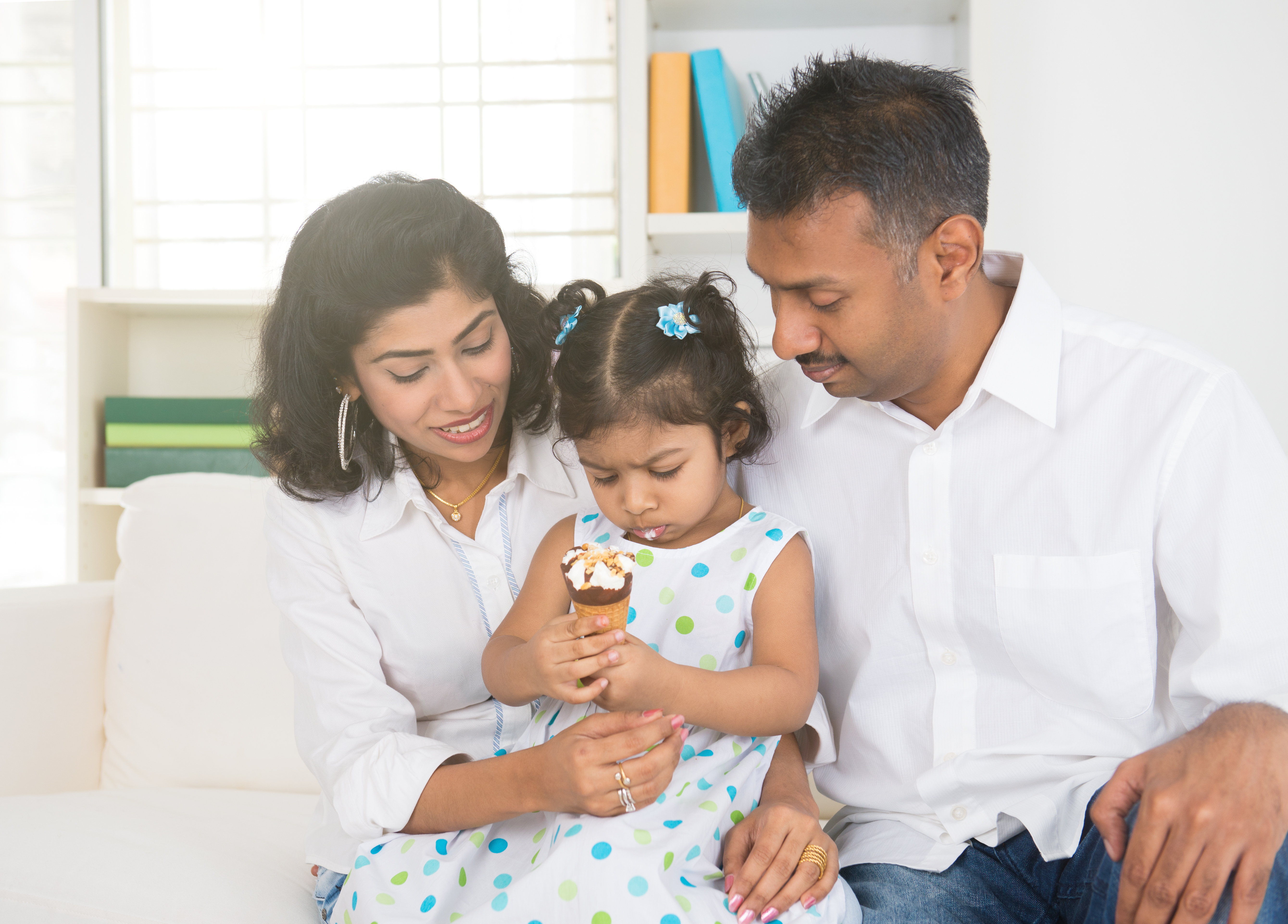 Indian Family of Three