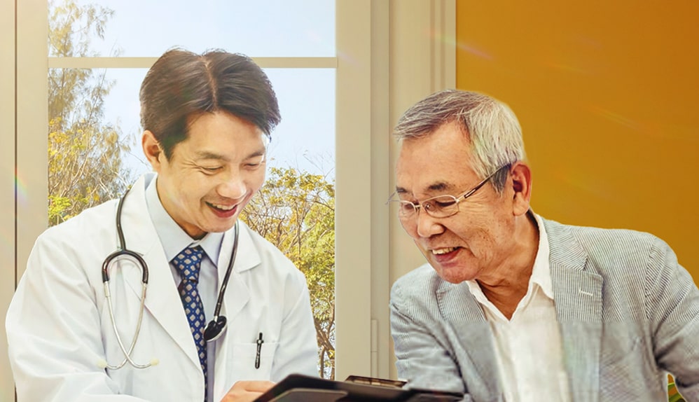 Doctor explaining to kidney failure patients what happens when your kidneys fail