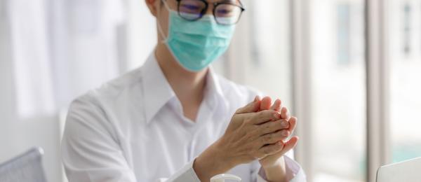 Use hand rub before PD
