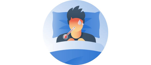 Symptoms of peritonitis - fever and chills