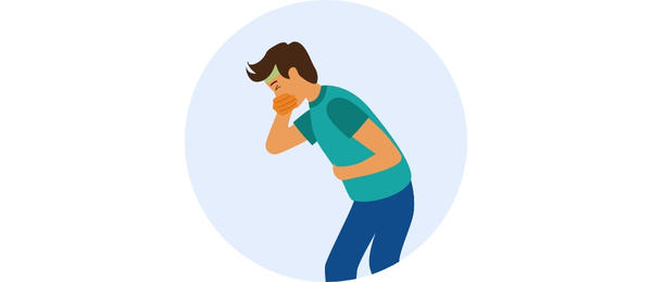 Symptoms of peritonitis - vomiting and nausea